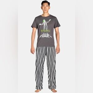 Beetlejuice Men’s Sleep Tee and Pants Pajama Set